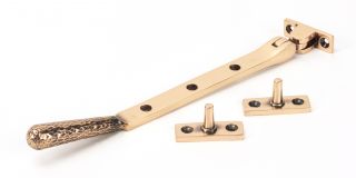 46156 From The Anvil Polished Bronze 8" Hammered Newbury Stay