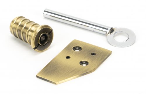 Click Here To Enlarge This Photo Of 49917 From The Anvil Aged Brass Key-Flush Sash Stop