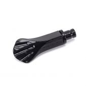 49896 From The Anvil Black Shell Curtain Finial (pair)