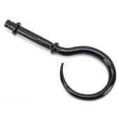 49903 From The Anvil Black Hook Curtain Finial (pair)