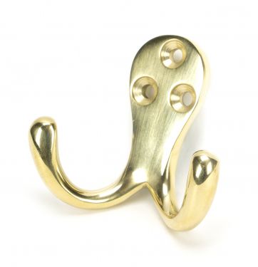 Click Here To Enlarge This Photo Of 46301 From The Anvil Polished Brass Celtic Double Robe Hook