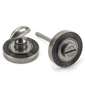 45753 From The Anvil Pewter Round Thumbturn Set (Beehive)
