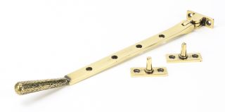 46145 From The Anvil Aged Brass 10" Hammered Newbury Stay