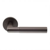 SWL1169MB - Carlisle Brass Eurospec 'Crown' Knurled Designer Lever on Round Rose (G304) Matt Black