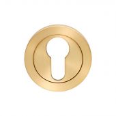 SWL102SPVD - Carlisle Brass Eurospec Euro Profile Escutcheon PVD Satin Brass