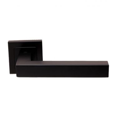 Click Here To Enlarge This Photo Of SSL1401MB - Carlisle Brass Eurospec 'Alvar' Designer Lever on Square Rose (G304) Matt Black