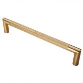 SWP1169/300SPVD - Carlisle Brass Eurospec 450mm x 19mm Knurled Pull Handle (G304) Satin Brass PVD