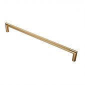 SWP1169/450SPVD - Carlisle Brass Eurospec 450mm x 19mm Knurled Pull Handle (G304) Satin Brass PVD