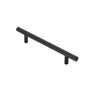 Click Here To Enlarge This Photo Of FTD445BMB - Carlisle Brass Fingertip Design 12mm Steel T-Bar Handle (128mm c/c) 188mm Matt Black