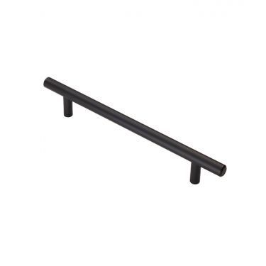 Click Here To Enlarge This Photo Of FTD445CMB - Carlisle Brass Fingertip Design 12mm Steel T-Bar Handle (160mm c/c) 220mm Matt Black