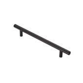 FTD445CMB - Carlisle Brass Fingertip Design 12mm Steel T-Bar Handle (160mm c/c) 220mm Matt Black