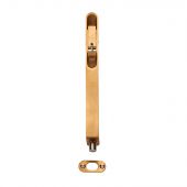 FBT1008SPVD/R - Carlisle Brass Eurospec 8" Lever Action Flush Bolt (Radius) Satin Brass