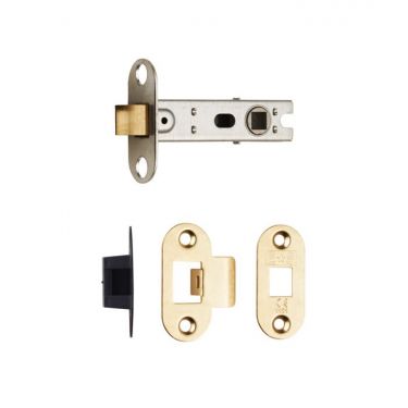 Click Here To Enlarge This Photo Of BTL1/R - Carlisle Brass Eurospec 64mm CE Tubular Mortice Latch (Radius) Electro Brass