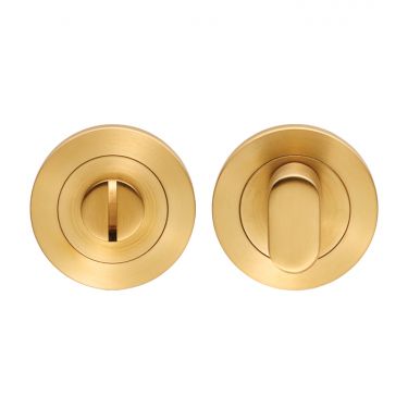 Click Here To Enlarge This Photo Of SWT1016SPVD - Carlisle Brass Eurospec Turn & Coin Release Satin Brass