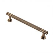 FTD700CAB - Carlisle Brass Fingertip Design Knurled Pull Handle 190mm (160mm c/c) Antique Brass
