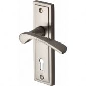 BOS1000-SN M.Marcus Sorrento Door Handle Lever Lock Boston Design Satin Nickel Finish