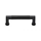 C0312 101-BKMT Heritage Brass Cabinet Pull Bauhaus Design 101mm ctc Matt Black Finish