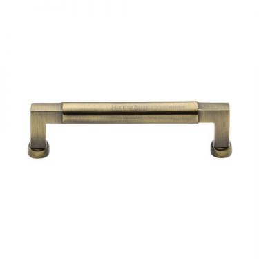 Click Here To Enlarge This Photo Of C0312 128-AT Heritage Brass Cabinet Pull Bauhaus Design 128mm ctc Antique Brass Finish