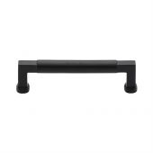C0312 128-BKMT Heritage Brass Cabinet Pull Bauhaus Design 128mm ctc Matt Black Finish