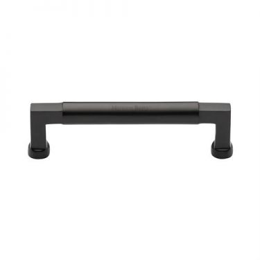 Click Here To Enlarge This Photo Of C0312 128-MB Heritage Brass Cabinet Pull Bauhaus Design 128mm ctc Matt Bronze Finish