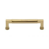 C0312 128-SB Heritage Brass Cabinet Pull Bauhaus Design 128mm ctc Satin Brass Finish