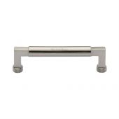 C0312 128-SN Heritage Brass Cabinet Pull Bauhaus Design 128mm ctc Satin Nickel Finish