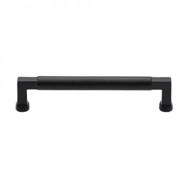 Click Here To Enlarge This Photo Of C0312 160-BKMT Heritage Brass Cabinet Pull Bauhaus Design 160mm ctc Matt Black Finish