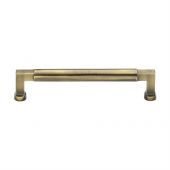 C0312 203-AT Heritage Brass Cabinet Pull Bauhaus Design 203mm ctc Antique Brass Finish