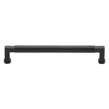 Click Here To Enlarge This Photo Of C0312 203-BKMT Heritage Brass Cabinet Pull Bauhaus Design 203mm ctc Matt Black Finish