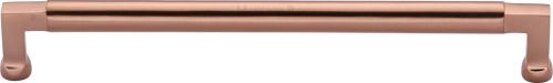 Click Here To Enlarge This Photo Of C0312 254-SRG Heritage Brass Cabinet Pull Bauhaus Design 254mm ctc Satin Rose Gold Finish