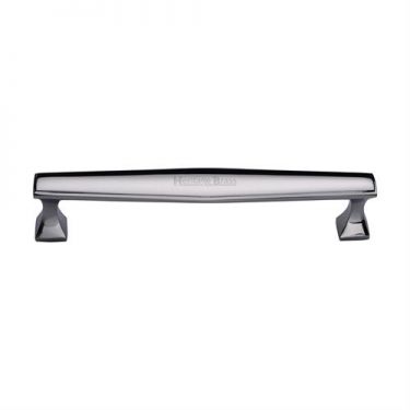 Click Here To Enlarge This Photo Of C0334 254-PC Heritage Brass Cabinet Pull Deco Design 254mm ctc Polished Chrome Finish