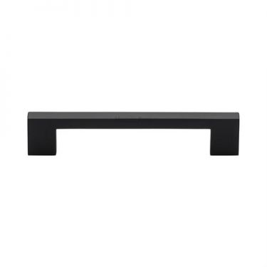 Click Here To Enlarge This Photo Of C0337 128-BKMT Heritage Brass Cabinet Pull Metro Design 128mm ctc Matt Black Finish