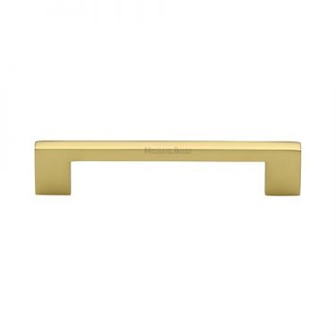 Click Here To Enlarge This Photo Of C0337 128-PB Heritage Brass Cabinet Pull Metro Design 128mm ctc Polished Brass Finish