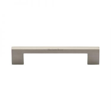 Click Here To Enlarge This Photo Of C0337 128-SN Heritage Brass Cabinet Pull Metro Design 128mm ctc Satin Nickel Finish