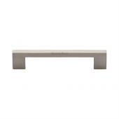 C0337 128-SN Heritage Brass Cabinet Pull Metro Design 128mm ctc Satin Nickel Finish