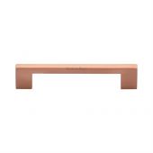 C0337 128-SRG Heritage Brass Cabinet Pull Metro Design 128mm ctc Satin Rose Gold Finish
