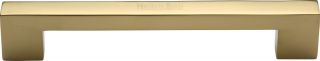 C0337 160-PB Heritage Brass Cabinet Pull Metro Design 172mm ctc Polished Brass Finish