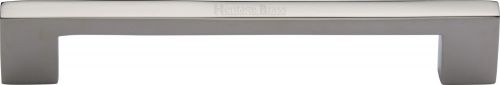 Click Here To Enlarge This Photo Of C0337 160-PNF Heritage Brass Cabinet Pull Metro Design 172mm ctc Polished Nickel Finish