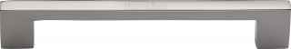C0337 160-PNF Heritage Brass Cabinet Pull Metro Design 172mm ctc Polished Nickel Finish