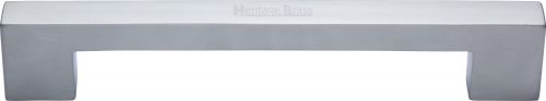 Click Here To Enlarge This Photo Of C0337 160-SC Heritage Brass Cabinet Pull Metro Design 172mm ctc Satin Chrome Finish