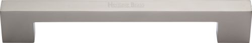 Click Here To Enlarge This Photo Of C0337 160-SN Heritage Brass Cabinet Pull Metro Design 172mm ctc Satin Nickel Finish