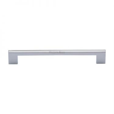 Click Here To Enlarge This Photo Of C0337 192-PC Heritage Brass Cabinet Pull Metro Design 192mm ctc Polished Chrome Finish