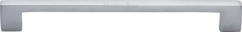 Click Here To Enlarge This Photo Of C0337 192-SC Heritage Brass Cabinet Pull Metro Design 192mm ctc Satin Chrome Finish