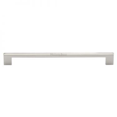 Click Here To Enlarge This Photo Of C0337 256-PNF Heritage Brass Cabinet Pull Metro Design 274mm ctc Polished Nickel Finish