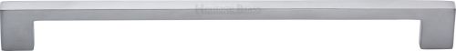 Click Here To Enlarge This Photo Of C0337 256-SC Heritage Brass Cabinet Pull Metro Design 274mm ctc Satin Chrome Finish