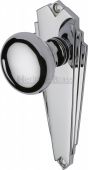 BR1810-PC Heritage Brass Mortice Knob on Latch Plate Broadway Design Polished Chrome Finish