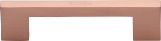 C0337 96-SRG Heritage Brass Cabinet Pull Metro Design 96mm ctc Satin Rose Gold Finish