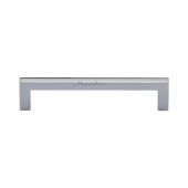 C0339 128-PC Heritage Brass Cabinet Pull City Design 128mm ctc Polished Chrome Finish