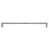 C0339 256-SC Heritage Brass Cabinet Pull City Design 256mm ctc Satin Chrome Finish