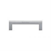 C0339 96-SC Heritage Brass Cabinet Pull City Design 96mm ctc Satin Chrome Finish